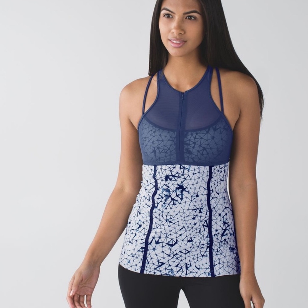 Lululemon Pedal Pace Tank Size 6 Preowned No Issues. Nice athlete top